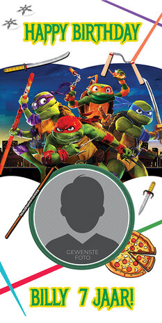  deurbanner Ninja Turtles
