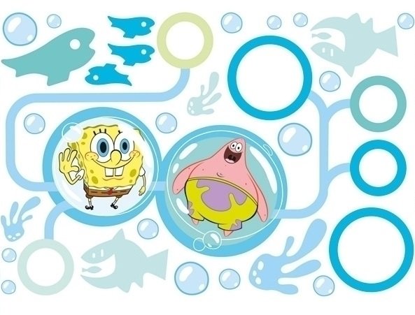 Spongebob XL muursticker