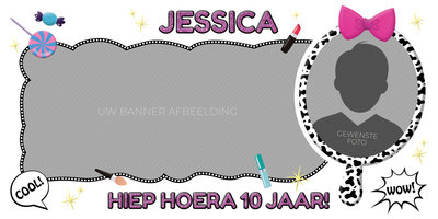 Gepersonaliseerde muurbanner LOL Surprise thema