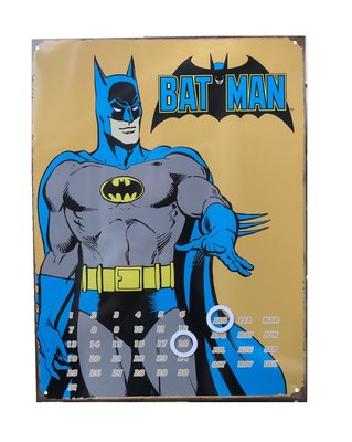 Batman wanddecoratie bord classic met kalender