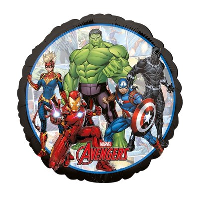 The Avengers folie ballon met jouw superhelden