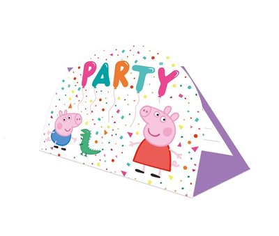 Peppa Pig uitnodigingen met envelop