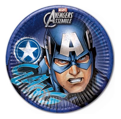 Captain America party bordjes