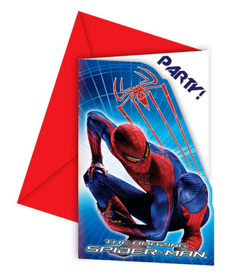 Spiderman uitnodigingen Party II