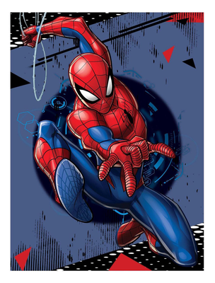 Spiderman fleece deken - Swing Shot