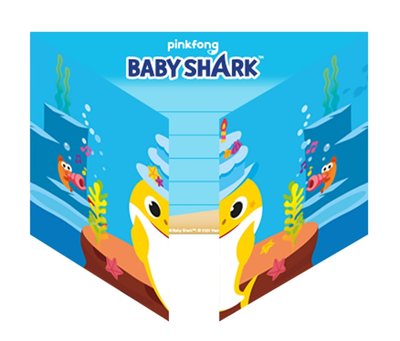 Baby Shark uitnodigingen