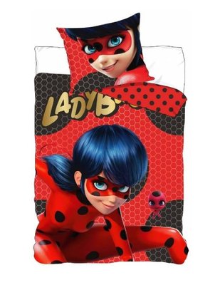 Miraculous Lady Bug dekbedovertrek 140x200cm
