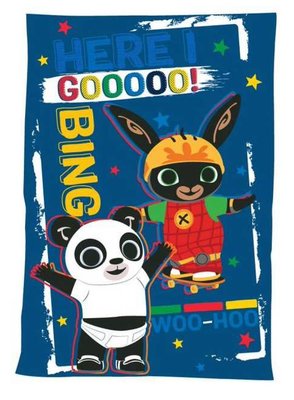 Bing het konijn fleece deken - plaid blauw