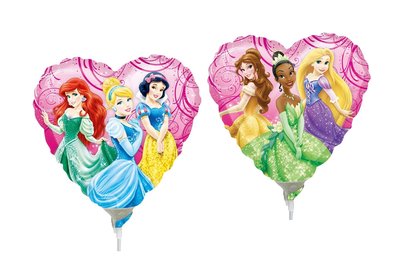 Disney Princess folie ballon Hart 30cm