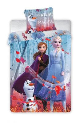 Disney Frozen 2 dekbedovertrek 140x200cm Nature is Magical