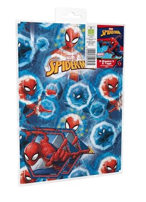 Spiderman cadeau papier met kaartjes