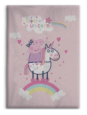 Peppa Pig fleece deken Unicorn