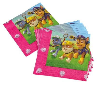 Paw Patrol servetten roze