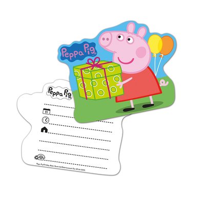 Peppa Pig uitnodigingen