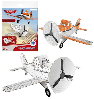 Disney Planes 3D creatief kleur set