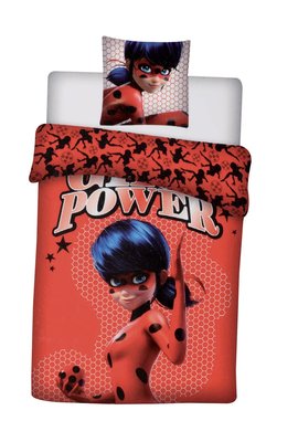 Miraculous Lady Bug dekbedovertrek 140x200cm Girl power