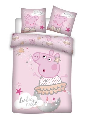 Peppa Pig dekbedovertrek 140x200cm Tutu cute
