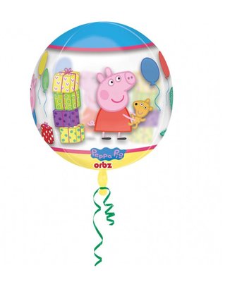 Peppa Pig see thru ballon voor helium en lucht
