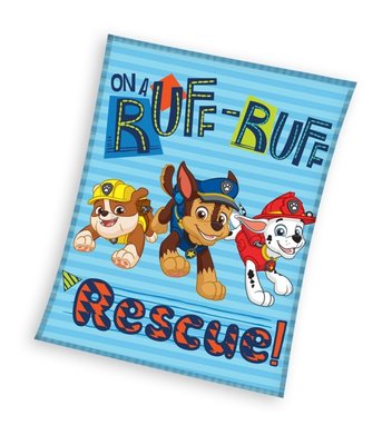 Paw Patrol fleece deken Ruff Ruff