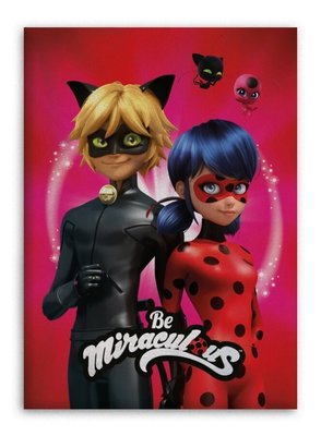 Miraculous Lady Bug fleece deken