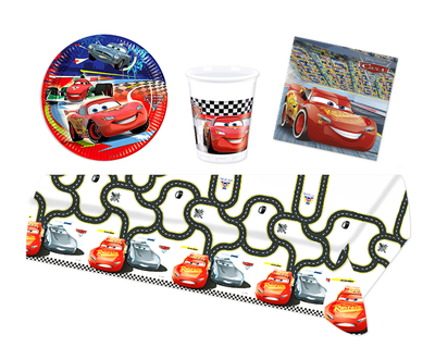 Disney Cars feestpakket - voordeelpakket 8 personen Finish