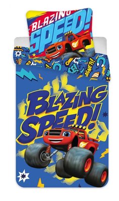 Blaze en de Monsterwielen peuter dekbedovertrek 100x135cm
