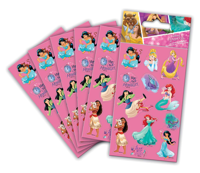 Disney Princess stickervellen set van 6