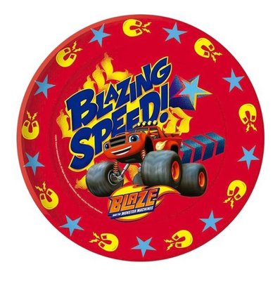 Blaze en de Monsterwielen party bordjes plastic