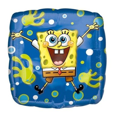 Spongebob folie ballon blauw