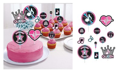 TikTok taart - cup cake decoratie set