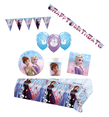 Disney Frozen feestpakket Deluxe - voordeelpakket 8 personen Magical