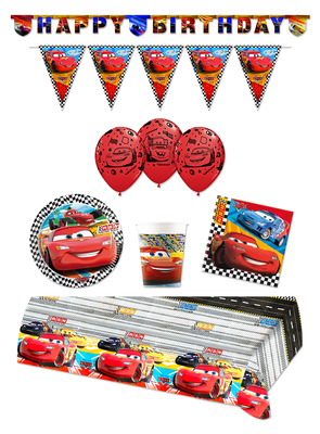 Disney Cars feestpakket Deluxe - pakket voor 8 personen Racers