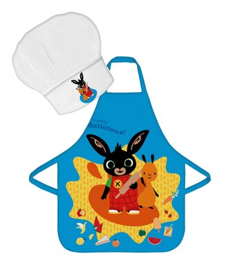 Bing het konijn kook- keukenset - schort met koksmuts - model Delicious