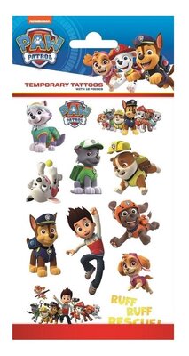 Paw Patrol tattoo set 12 stuks