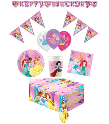 Disney Princess feestpakket Deluxe - Pakket voor 8 Personen Magic