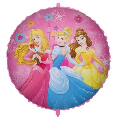 Disney Princess folie ballon met ballongewicht en ballonlint.