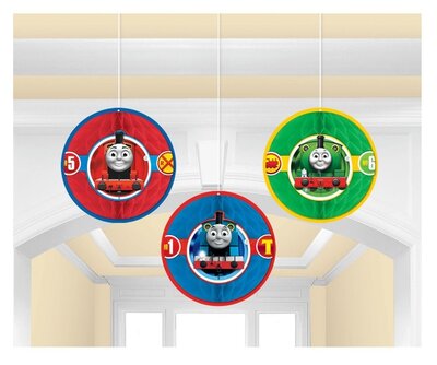 Thomas de Trein honeycomb 3 delig set