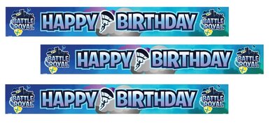 Fortnite Happy Birthday slinger - set van 3 stuks