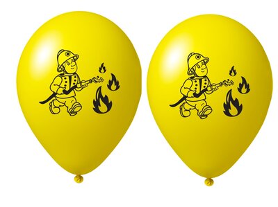 Brandweer ballonnen 27cm groot - geel