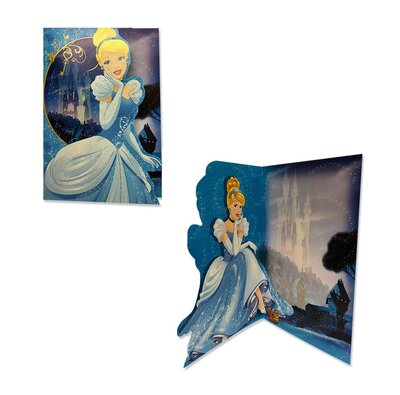 Disney Princess Cinderella verjaardagskaart met envelop
