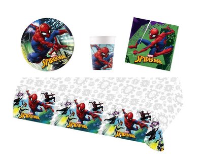 Spiderman feestpakket - voordeelpakket 8 personen