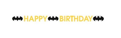 Batman HAPPY BIRTHDAY logo slinger