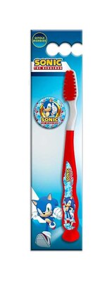Sonic the Hedgehog tandenborstel met afdekkapje rood