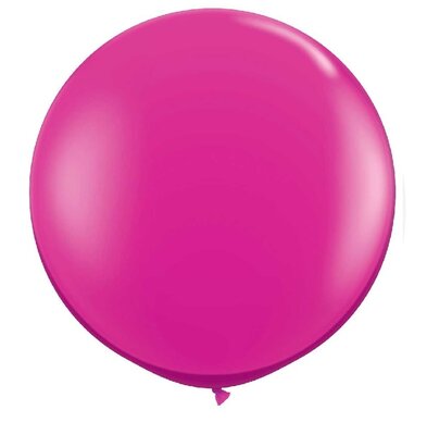 Mega ballon 100 cm unikleur magenta