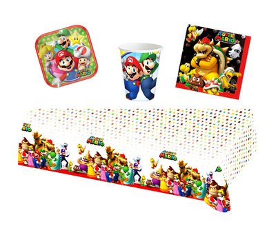 Super Mario feestpakket - voordeelpakket 8 personen