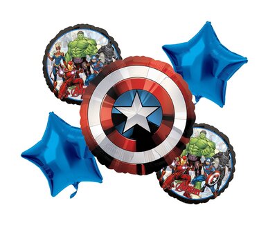 The Avengers folie ballonnen set blauw