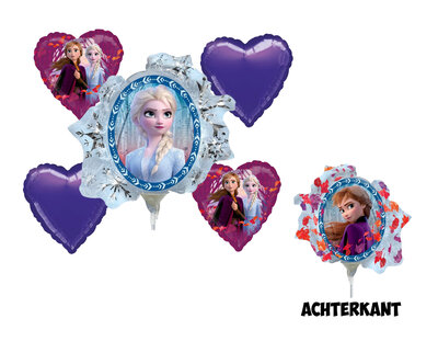 Disney Frozen folie ballonnen set Hearts