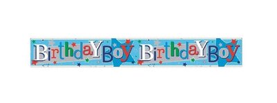 HAPPY BIRTHDAY Boy folie banner