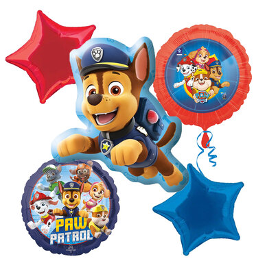Paw Patrol 5-delig folie ballonnen set Chase