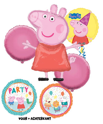 Peppa Pig 5-delig folie ballonnen set Party